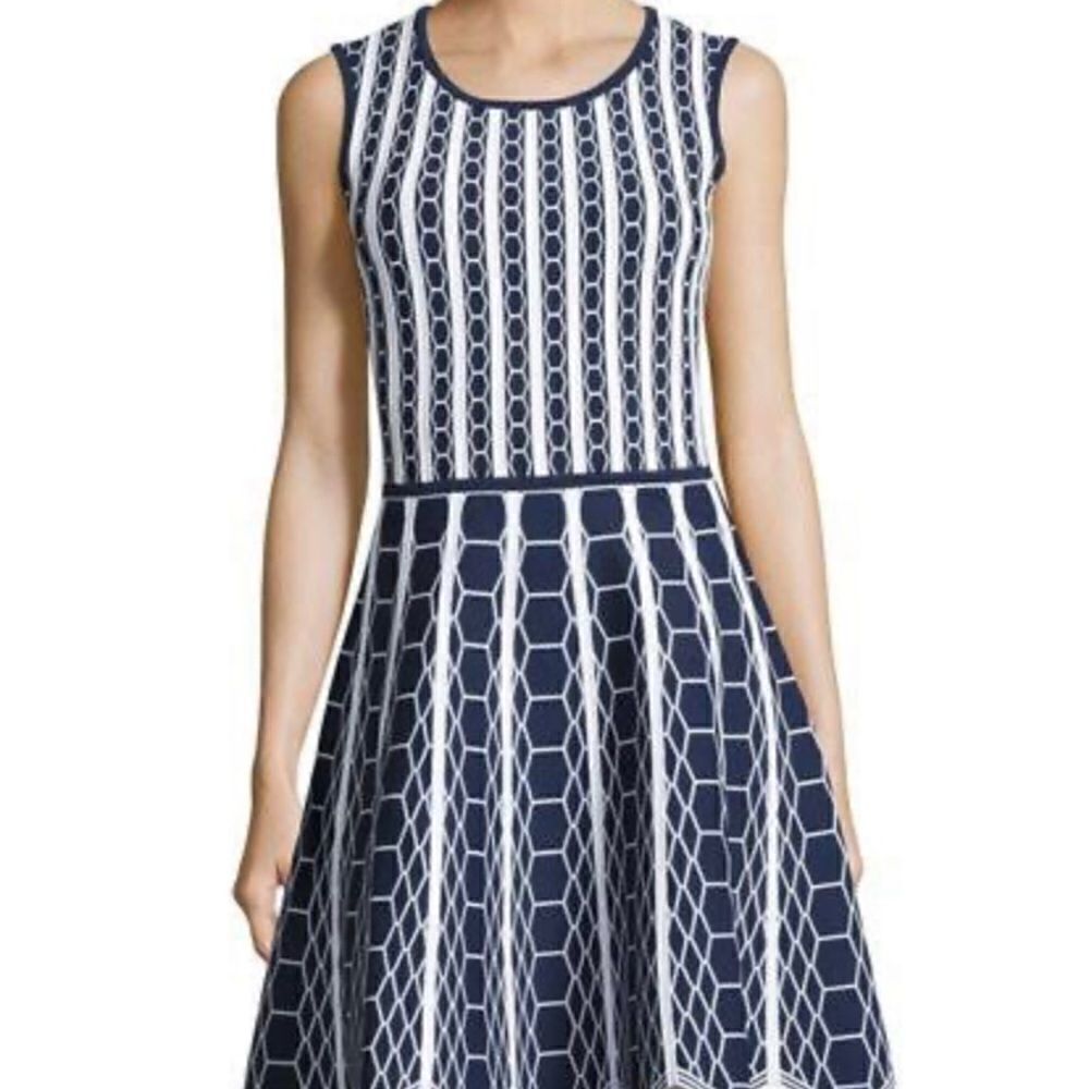 Pink Tartan A Line dress size large - Picture 2 of 8